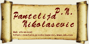 Pantelija Nikolašević vizit kartica